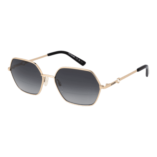 Moschino Love Quadrat Sonnenbrille MOL084/S 560009O in Gold – 45° Seitenansicht