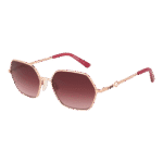 Moschino Love Quadrat Sonnenbrille MOL084/S 56DDBUQ in Rosé Gold – 45° Seitenansicht