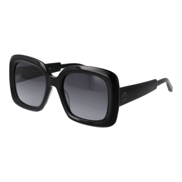 Tommy Hilfiger Sonnenbrille TH 2208/S 538079O – 45° Seitenansicht Tommy Hilfiger Quadrat Sonnenbrille TH 2208/S 538079O in Schwarz – 45° Seitenansicht
