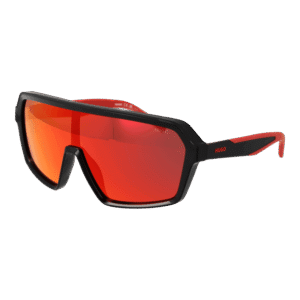 Hugo Monoscheibe Sonnenbrille HG 1334/G/S 99807UW in Schwarz – 45° Seitenansicht