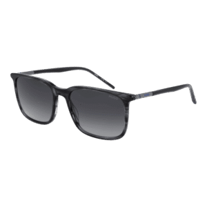 Hugo Rechteck Sonnenbrille HG 1344/S 552W89O in Grau – 45° Seitenansicht