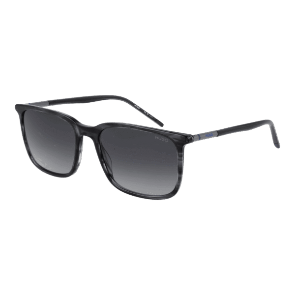 Hugo Rechteck Sonnenbrille HG 1344/S 552W89O in Grau – 45° Seitenansicht