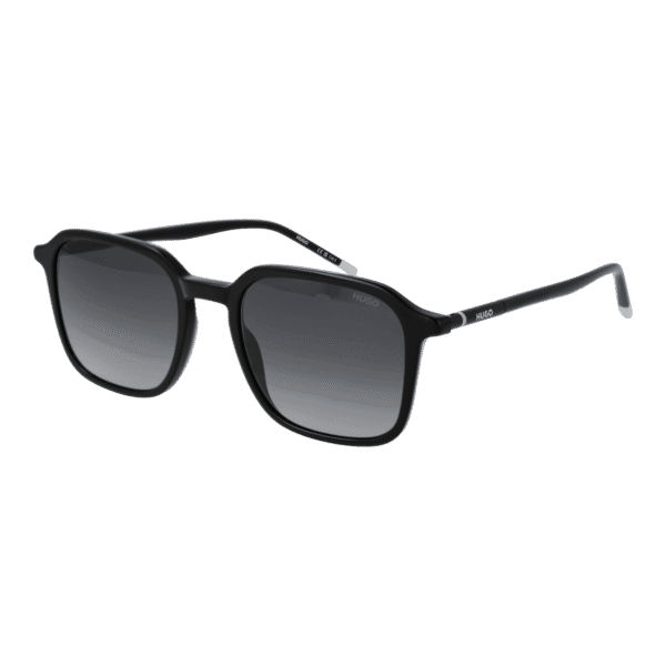 Hugo Rechteck Sonnenbrille HG 1347/S 528079O in Schwarz – 45° Seitenansicht