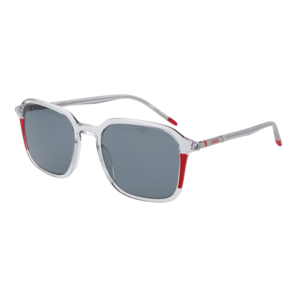 Hugo Rechteck Sonnenbrille HG 1347/S 52KB7IR in Transparent – 45° Seitenansicht