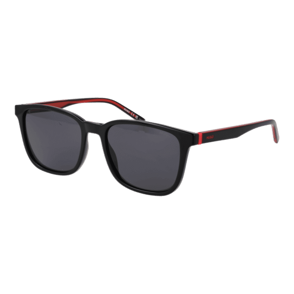 Hugo Quadrat Sonnenbrille HG 1356/S 55807IR in Schwarz – 45° Seitenansicht