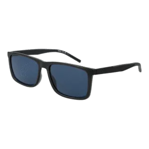 Hugo Rechteck Sonnenbrille HG 1337/S 58KB7KU in Grau – 45° Seitenansicht