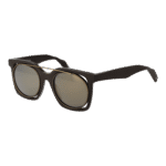 Yohji Yamamoto Browline Sonnenbrille YY7008 49115 in Braun – 45° Seitenansicht