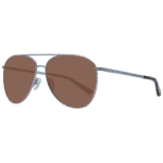 Ted Baker Pilotenbrille Sonnenbrille TB1510 60800 in Silber – 45° Seitenansicht
