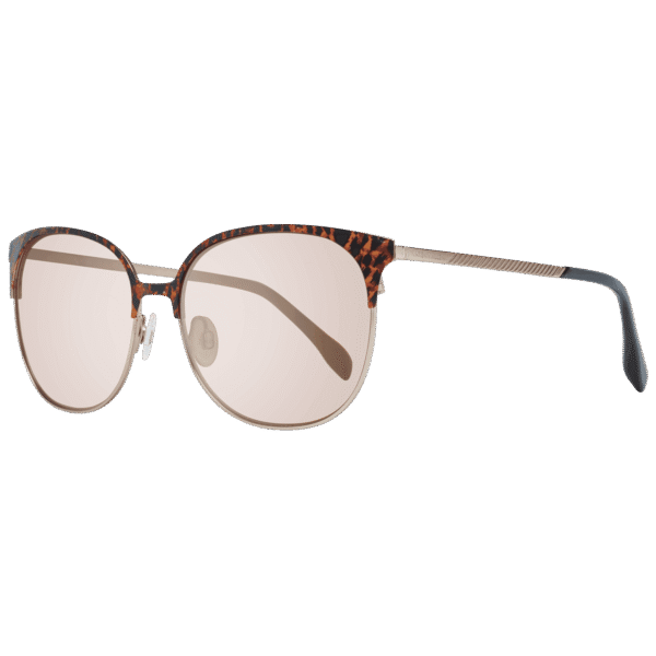 Karen Millen Rund Sonnenbrille KM7013 57121 in Gold – 45° Seitenansicht