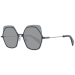 Yohji Yamamoto Geometric Sonnenbrille YY7031 52031 in Schwarz – 45° Seitenansicht