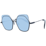 Yohji Yamamoto Geometric Sonnenbrille YY7031 52902 in Gunmetal – 45° Seitenansicht