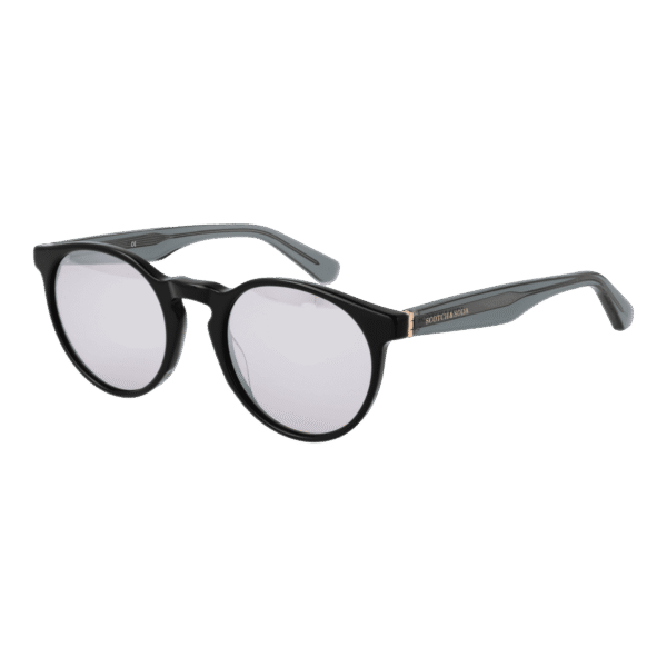 Scotch & Soda Rund Sonnenbrille SS8004 49068 in Schwarz – 45° Seitenansicht
