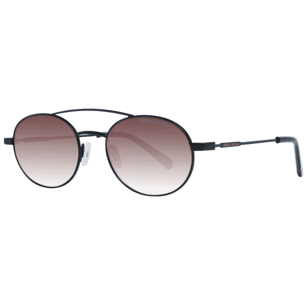 Sergio Tacchini Sonnenbrille ST7003 52050 – 45° Seitenansicht Sergio Tacchini Oval Sonnenbrille ST7003 52050 in Schwarz – 45° Seitenansicht