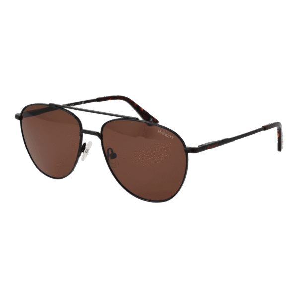 Hackett Pilotenbrille Sonnenbrille HSK1148 56002 in Schwarz – 45° Seitenansicht