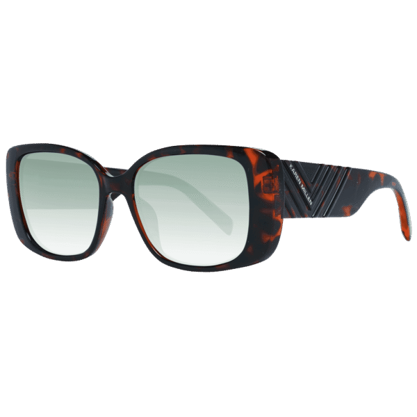 Karen Millen Quadrat Sonnenbrille KM5047 53102 in Braun – 45° Seitenansicht