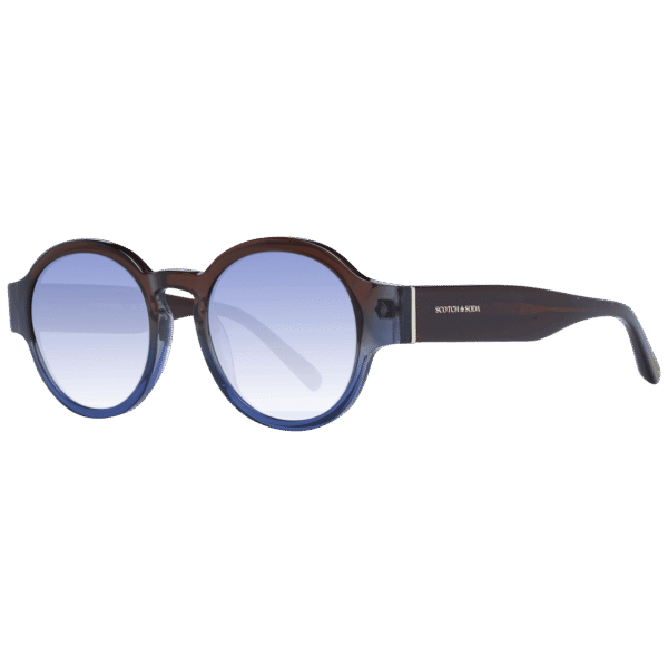 Scotch & Soda Sonnenbrille SS7020 54101 – 45° Seitenansicht Scotch & Soda Rund Sonnenbrille SS7020 54101 in Braun – 45° Seitenansicht