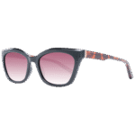 Ted Baker Katzenaugen Sonnenbrille TB1639 55001 in Schwarz – 45° Seitenansicht