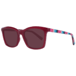 Joules Quadrat Sonnenbrille JS7076 52208 in Rot – 45° Seitenansicht