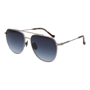 Hackett Pilotenbrillen Sonnenbrille HSB924 56910 in Silber – 45° Seitenansicht