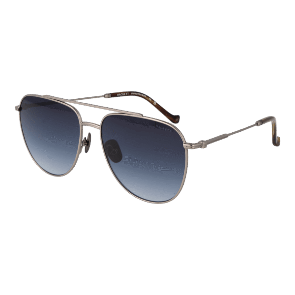 Hackett Sonnenbrille HSB924 56910 – 45° Seitenansicht Hackett Pilotenbrillen Sonnenbrille HSB924 56910 in Silber – 45° Seitenansicht