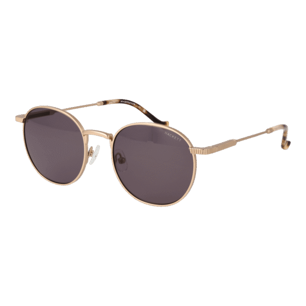 Hackett Bespoke Rund Sonnenbrille HSB926 52407 in Gold – 45° Seitenansicht