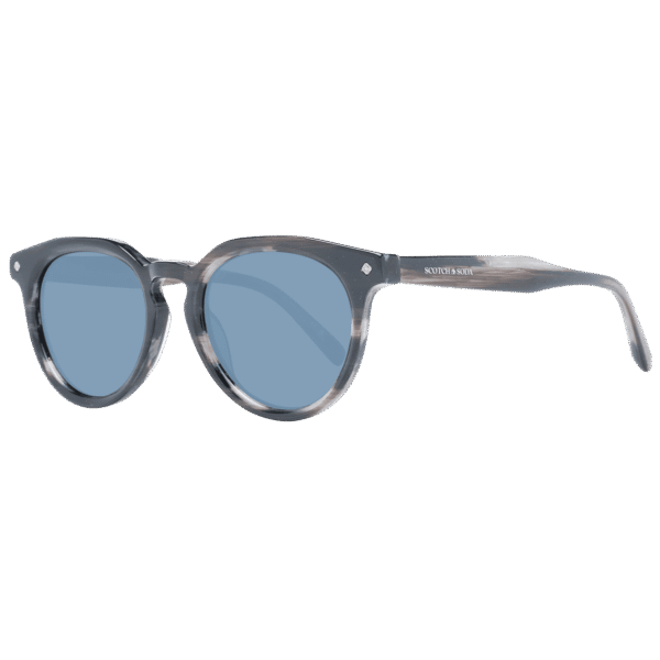 Scotch & Soda Sonnenbrille SS8011 50020 – 45° Seitenansicht Scotch & Soda Panto Sonnenbrille SS8011 50020 in Schwarz – 45° Seitenansicht