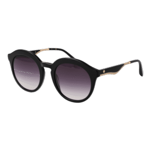 Maje Rund Sonnenbrille MJ5037 51001 in Schwarz – 45° Seitenansicht