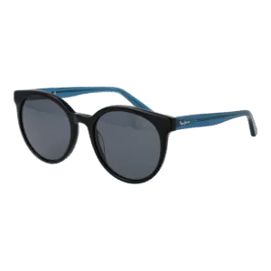 Pepe Jeans Rund Sonnenbrille PJ7400 52006 in Schwarz – 45° Seitenansicht