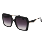 Maje Quadrat Sonnenbrille MJ5038 55001 in Schwarz – 45° Seitenansicht