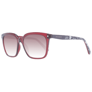 Ted Baker Quadrat Sonnenbrille TB1676 53249 in Rot – 45° Seitenansicht