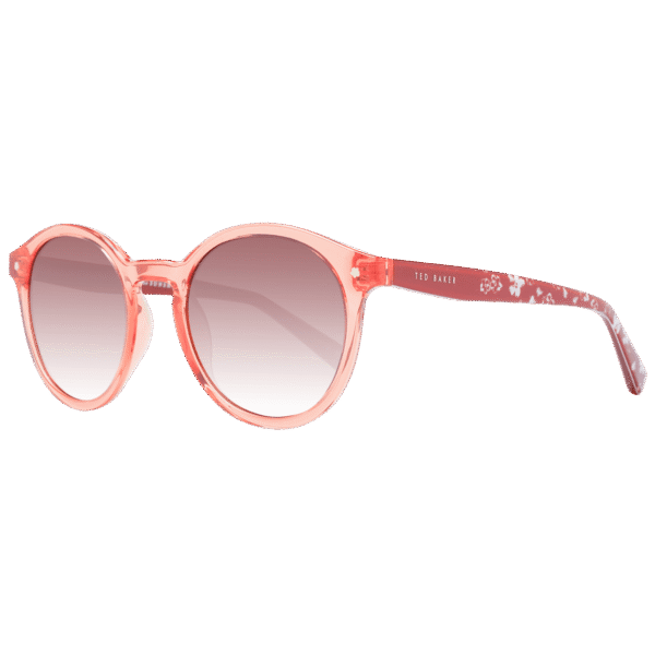 Ted Baker Rund Sonnenbrille TB1677 50249 in Rosa – 45° Seitenansicht