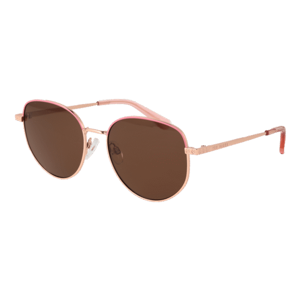 Ted Baker Panto Sonnenbrille TB1678 53401 in Rosé Gold – 45° Seitenansicht