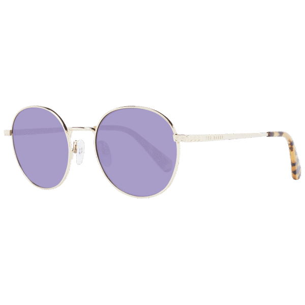 Ted Baker Panto Sonnenbrille TB1679 49474 in Gold – 45° Seitenansicht