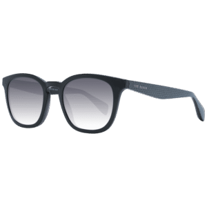 Ted Baker Quadrat Sonnenbrille TB1683 50001 in Schwarz – 45° Seitenansicht