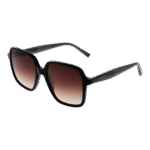 Ted Baker Quadrat Sonnenbrille TB1688 52001 in Schwarz – 45° Seitenansicht