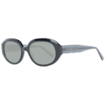 Ted Baker Oval Sonnenbrille TB1689 54001 in Schwarz – 45° Seitenansicht