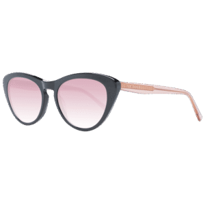 Ted Baker Katzenaugen Sonnenbrille TB1690 53001 in Schwarz – 45° Seitenansicht