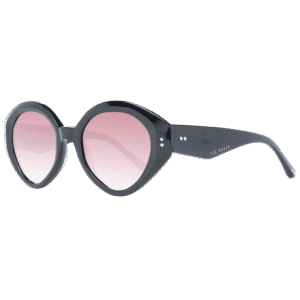 Ted Baker Katzenaugen Sonnenbrille TB1698 51001 in Schwarz – 45° Seitenansicht