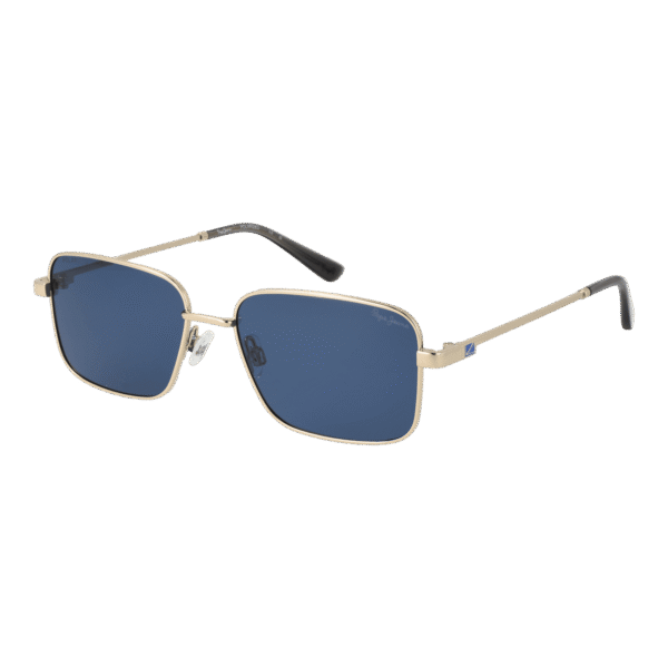 Pepe Jeans Rechteck Sonnenbrille PJ5211 54456P in Gold – 45° Seitenansicht