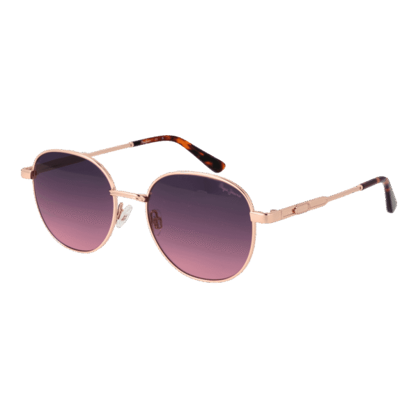 Pepe Jeans Rund Sonnenbrille PJ5213 52401 in Rosé Gold – 45° Seitenansicht