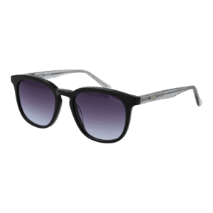 Pepe Jeans Panto Sonnenbrille PJ7434 52009 in Schwarz – 45° Seitenansicht
