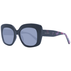 Ted Baker Quadrat Sonnenbrille TB1675 51011 in Schwarz – 45° Seitenansicht