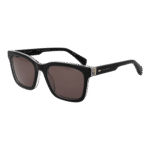 Ted Baker Quadtrat Sonnenbrille TB1722 55001 in Schwarz – 45° Seitenansicht