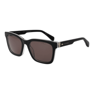 Ted Baker Quadtrat Sonnenbrille TB1722 55001 in Schwarz – 45° Seitenansicht