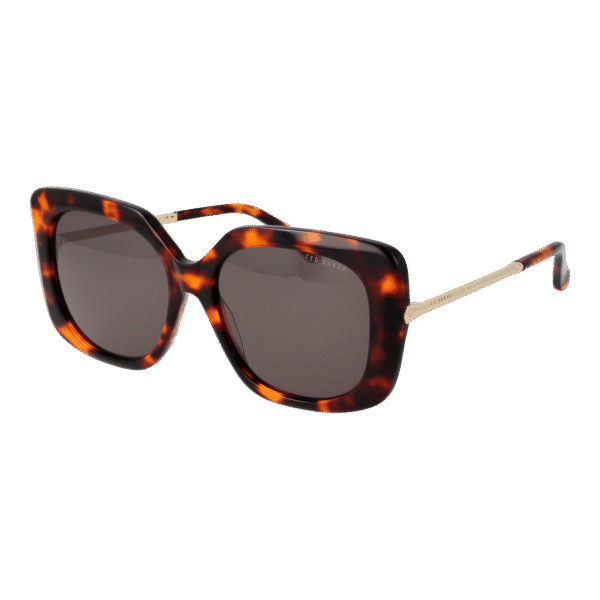 Ted Baker Quadrat Sonnenbrille TB1732 54188 in Braun – 45° Seitenansicht