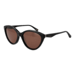 Ted Baker Katzenaugen Sonnenbrille TB1735 56001 in Schwarz – 45° Seitenansicht