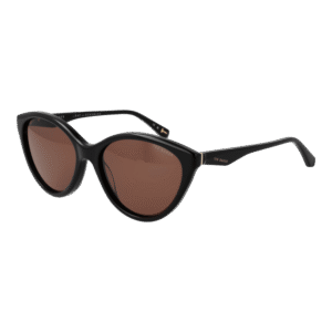Ted Baker Katzenaugen Sonnenbrille TB1735 56001 in Schwarz – 45° Seitenansicht