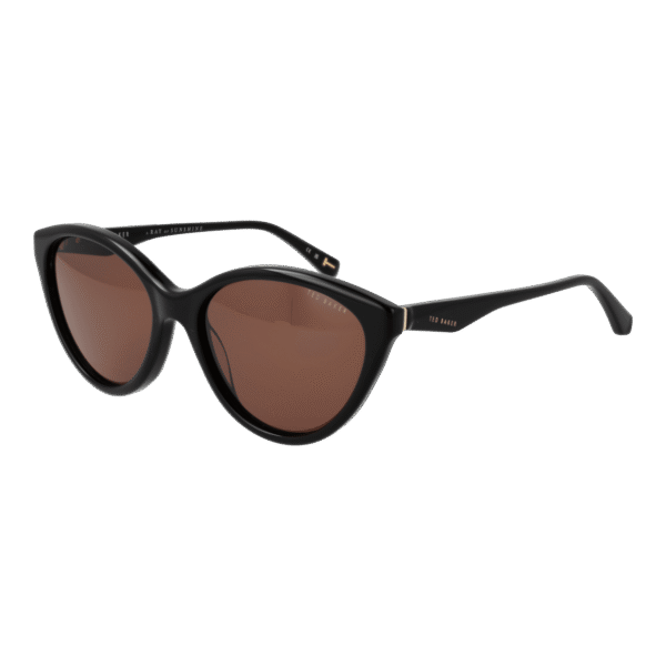Ted Baker Katzenaugen Sonnenbrille TB1735 56001 in Schwarz – 45° Seitenansicht