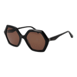 Ted Baker Rechteck Sonnenbrille TB1736 52001 in Schwarz – 45° Seitenansicht