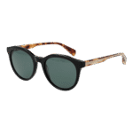 Ted Baker Rund Sonnenbrille TB1721 51001 in Schwarz – 45° Seitenansicht